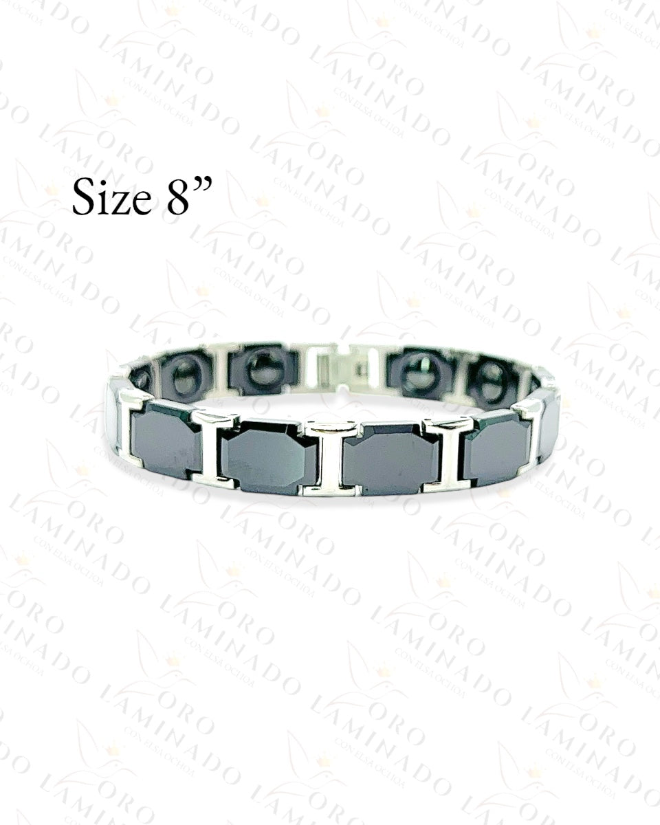 High Quality Black and Silver Bracelet C295