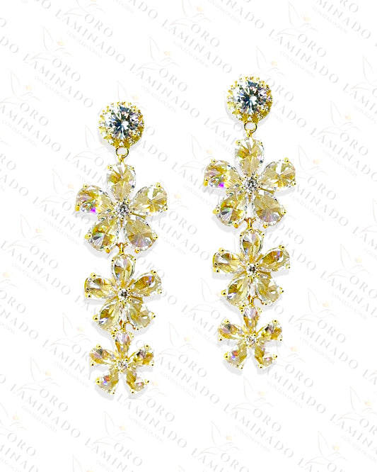 High Quality Flower Long Earrings C308