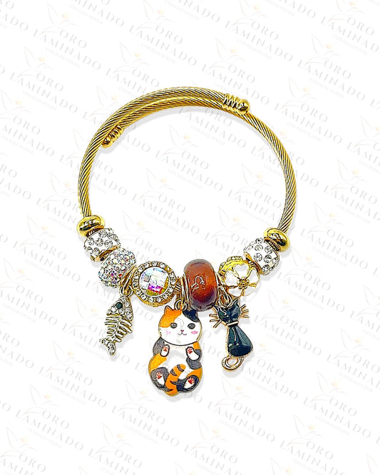 Cat Charms Bracelet C351