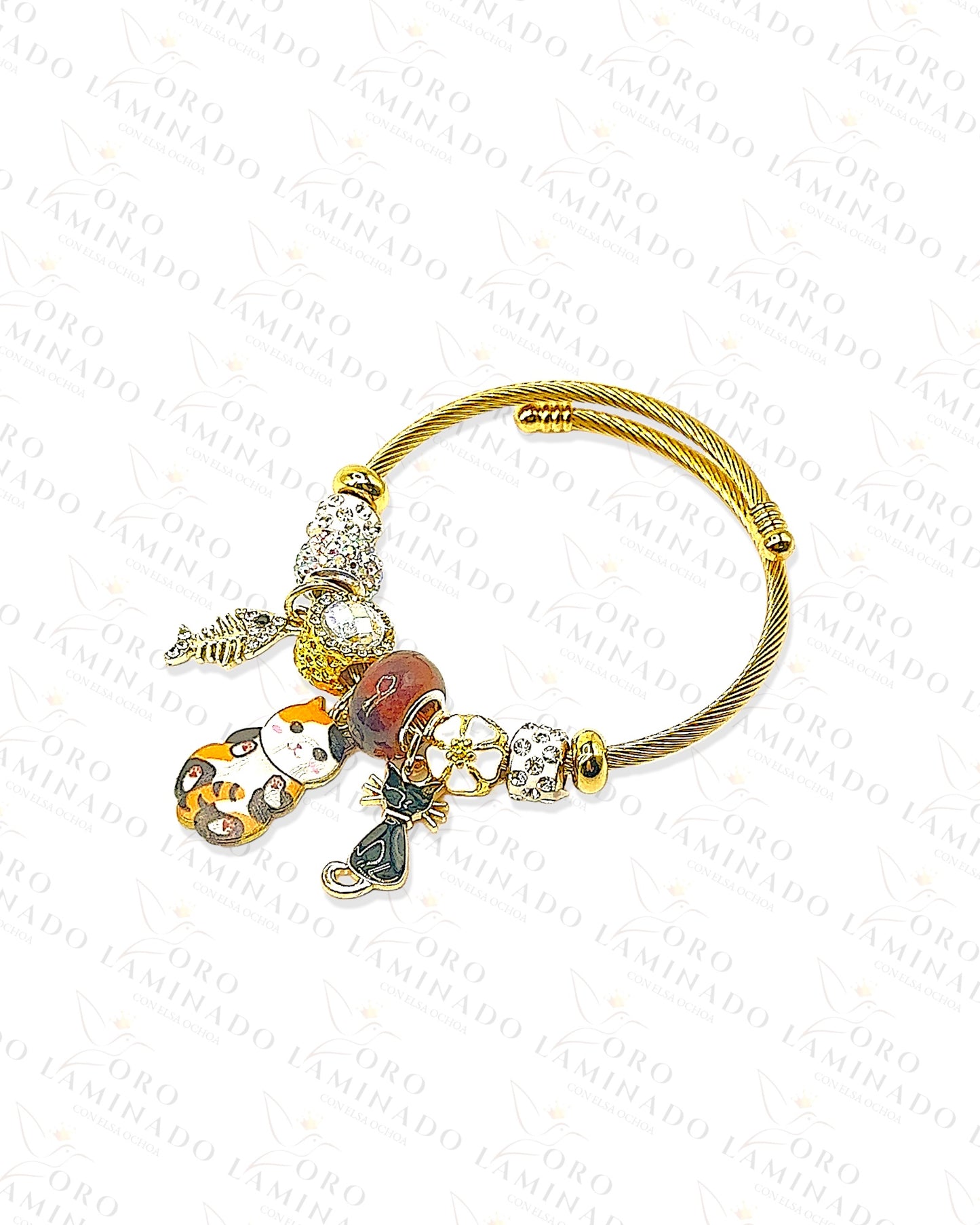 Cat Charms Bracelet C351