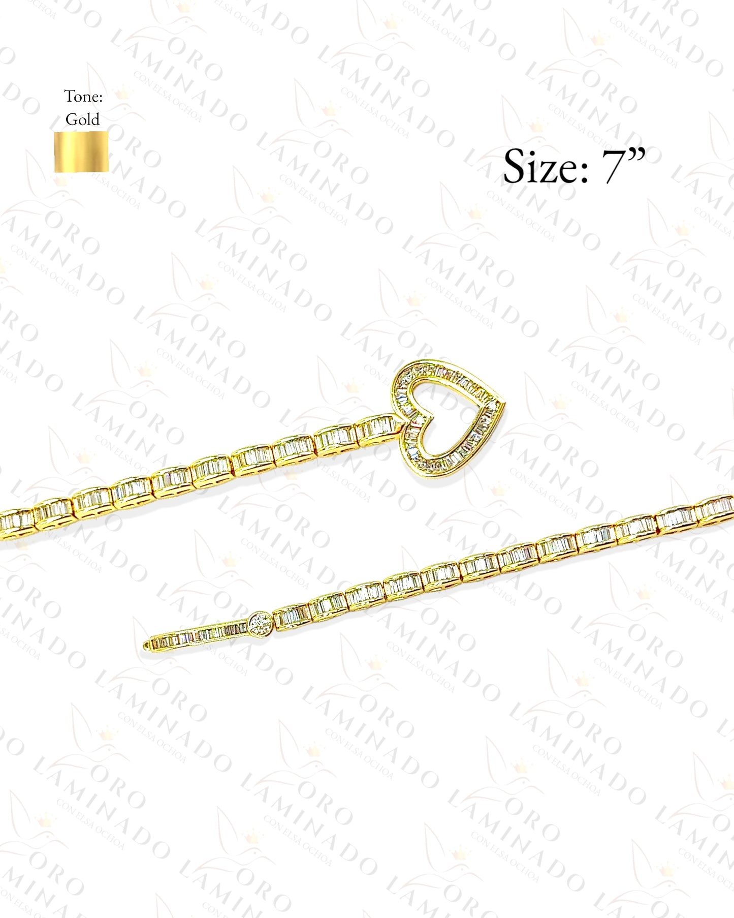 High Quality Diamond Heart Bracelet R106