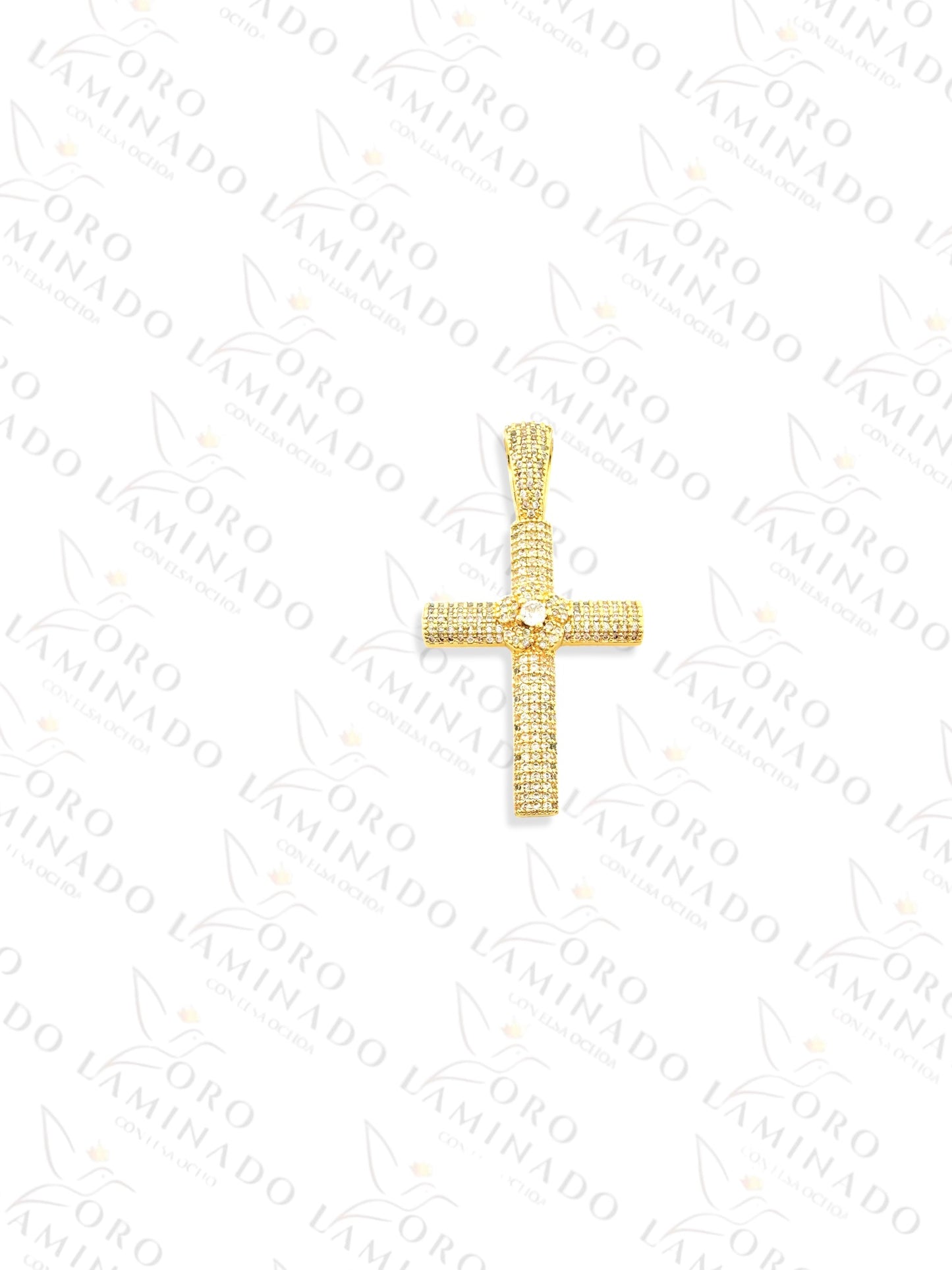 Flower Cross Pendant Y281