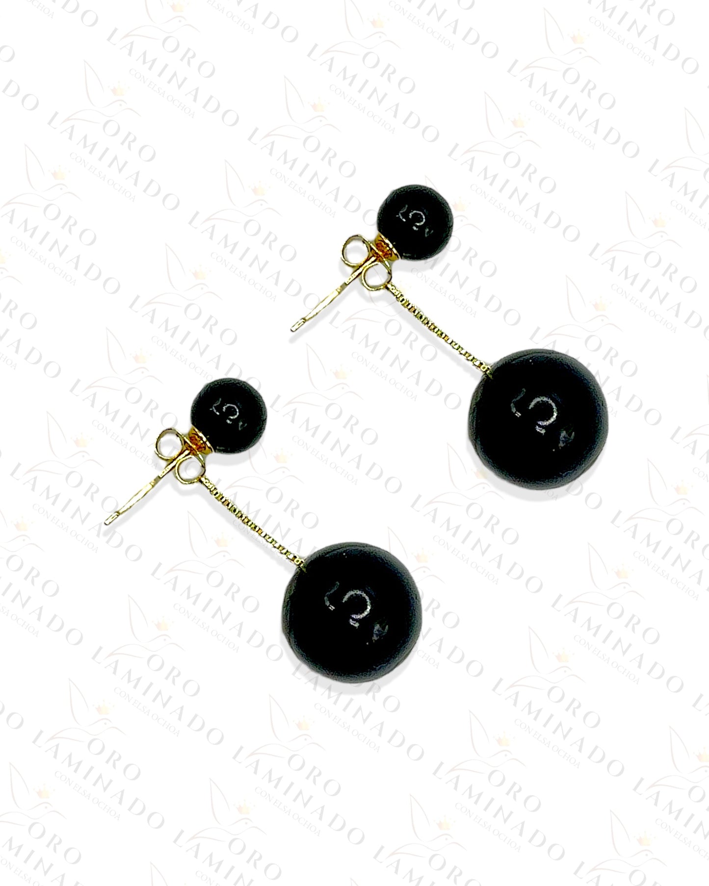 High Quality Black Pearl Earrings G184