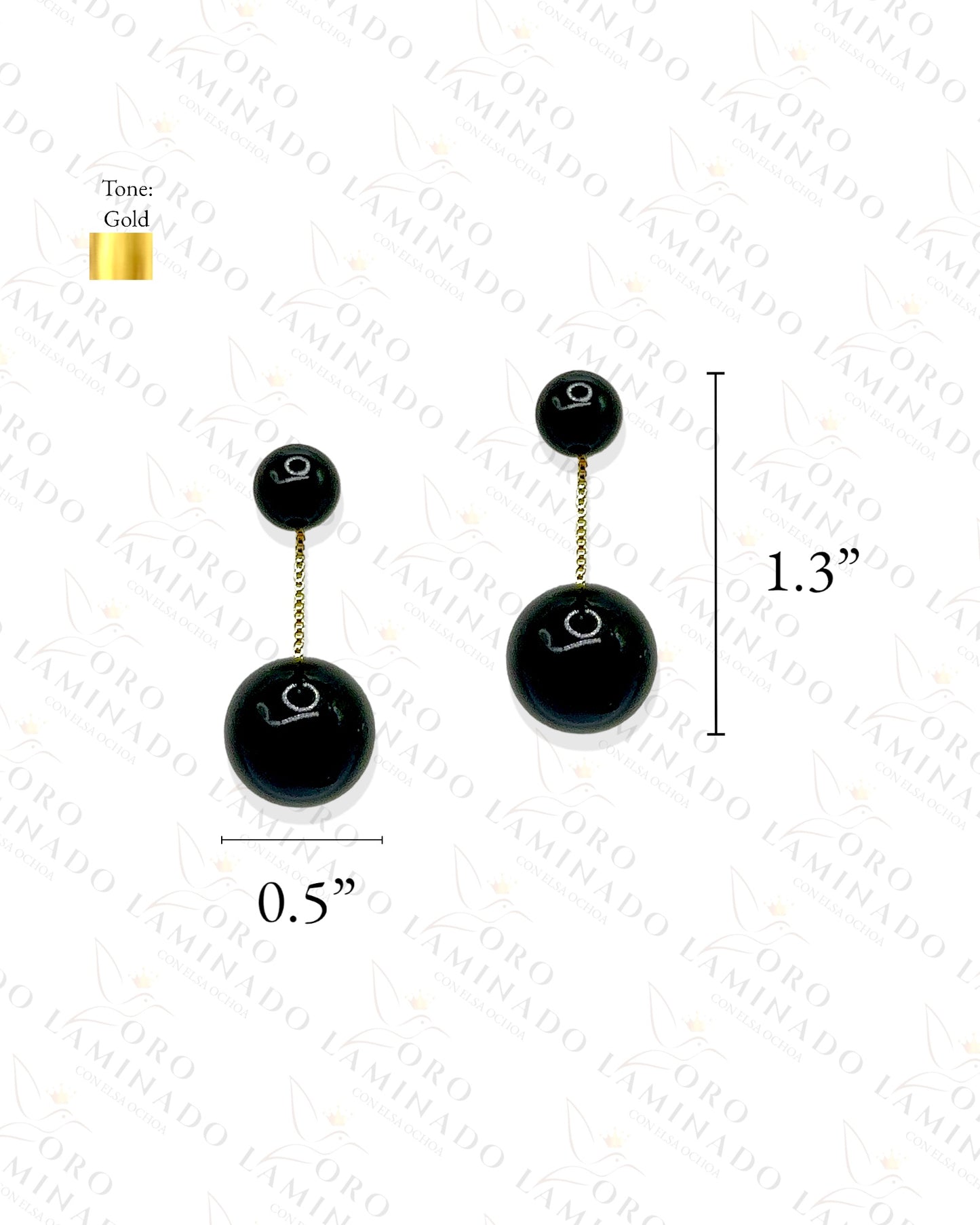 High Quality Black Pearl Earrings G184