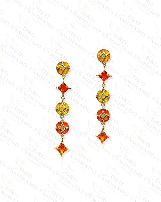 High Quality Orange Earrings G276