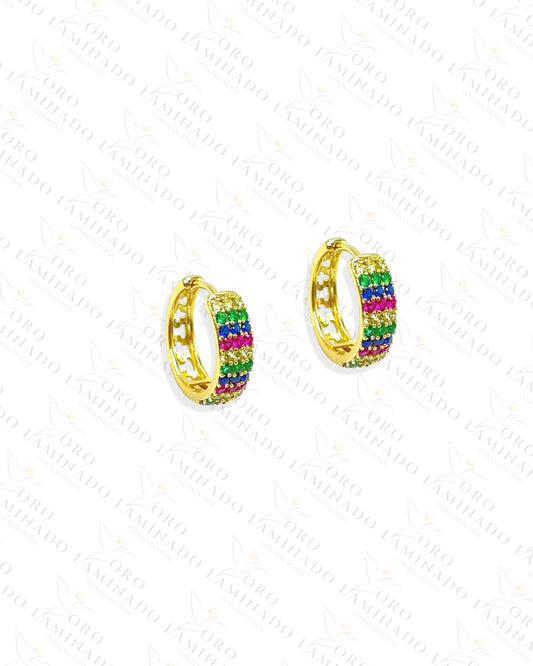 High Quality Multi-Color Hoop Earrings Y233