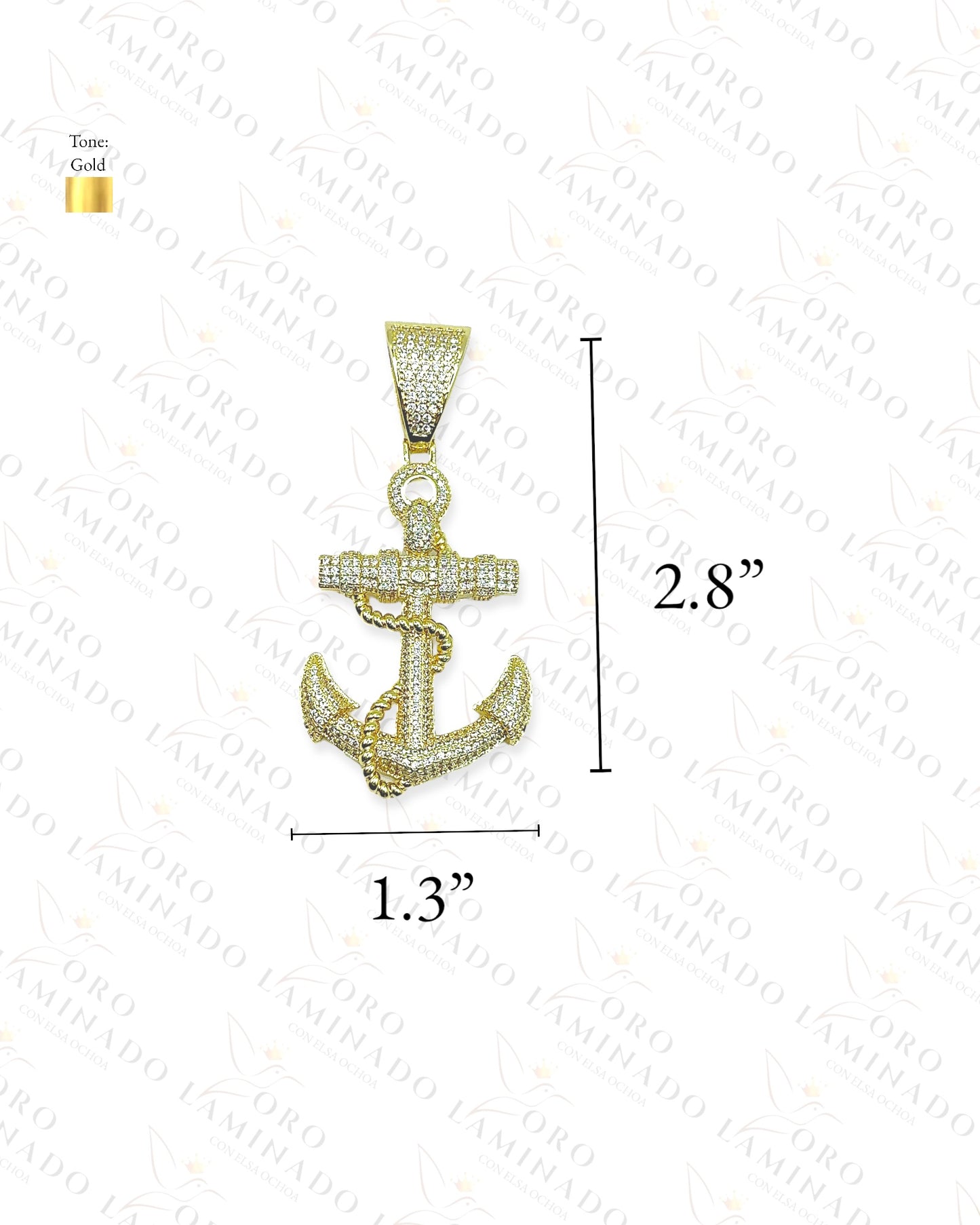 Anchor with Rope Pendant Y365