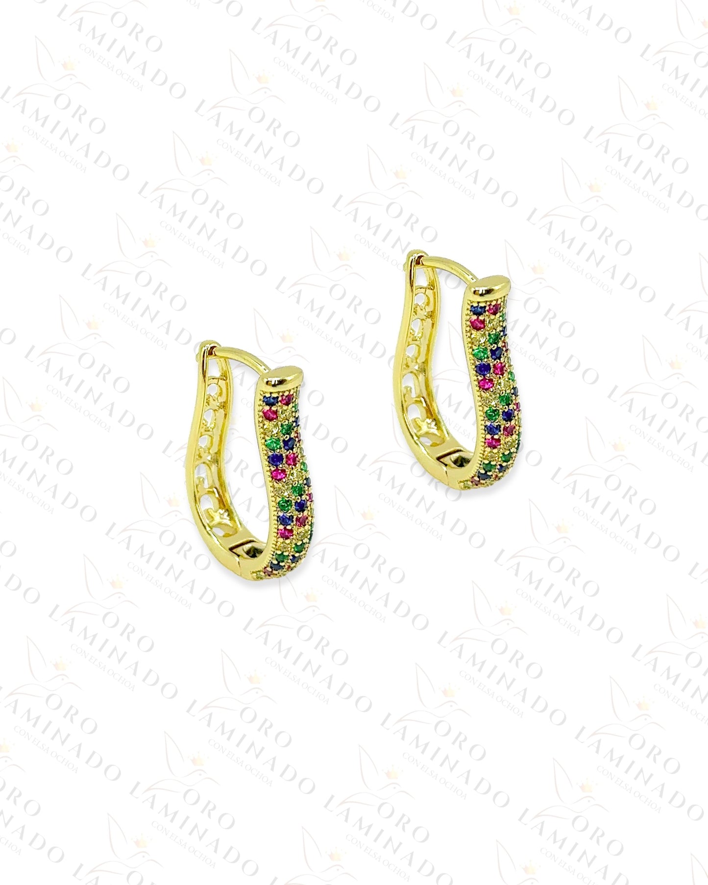 High Quality Multi-Color Hoop Earrings Y362