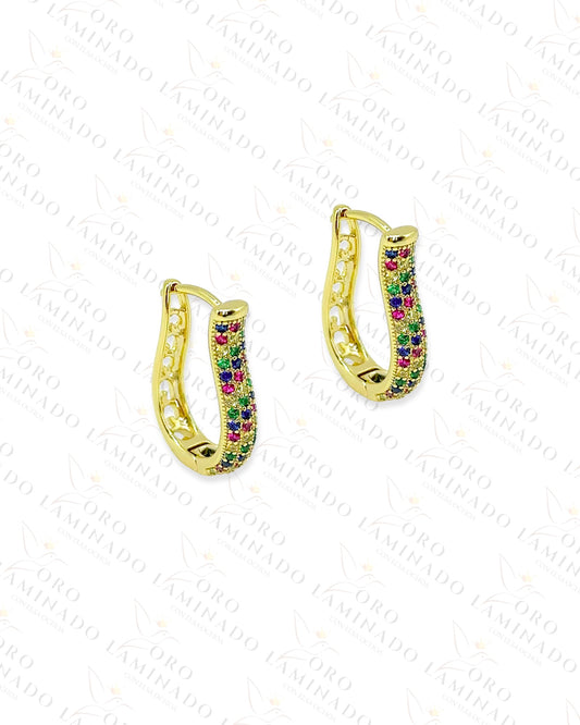 High Quality Multi-Color Hoop Earrings Y362