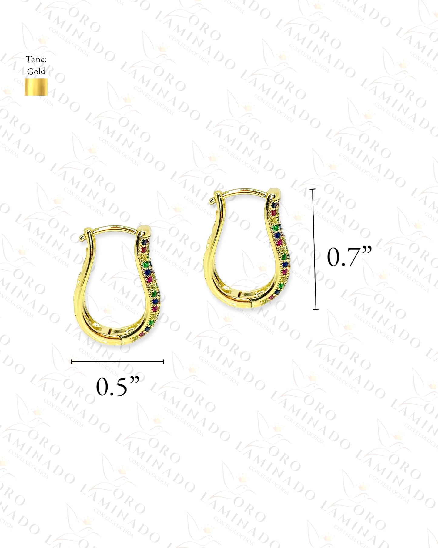 High Quality Multi-Color Hoop Earrings Y362