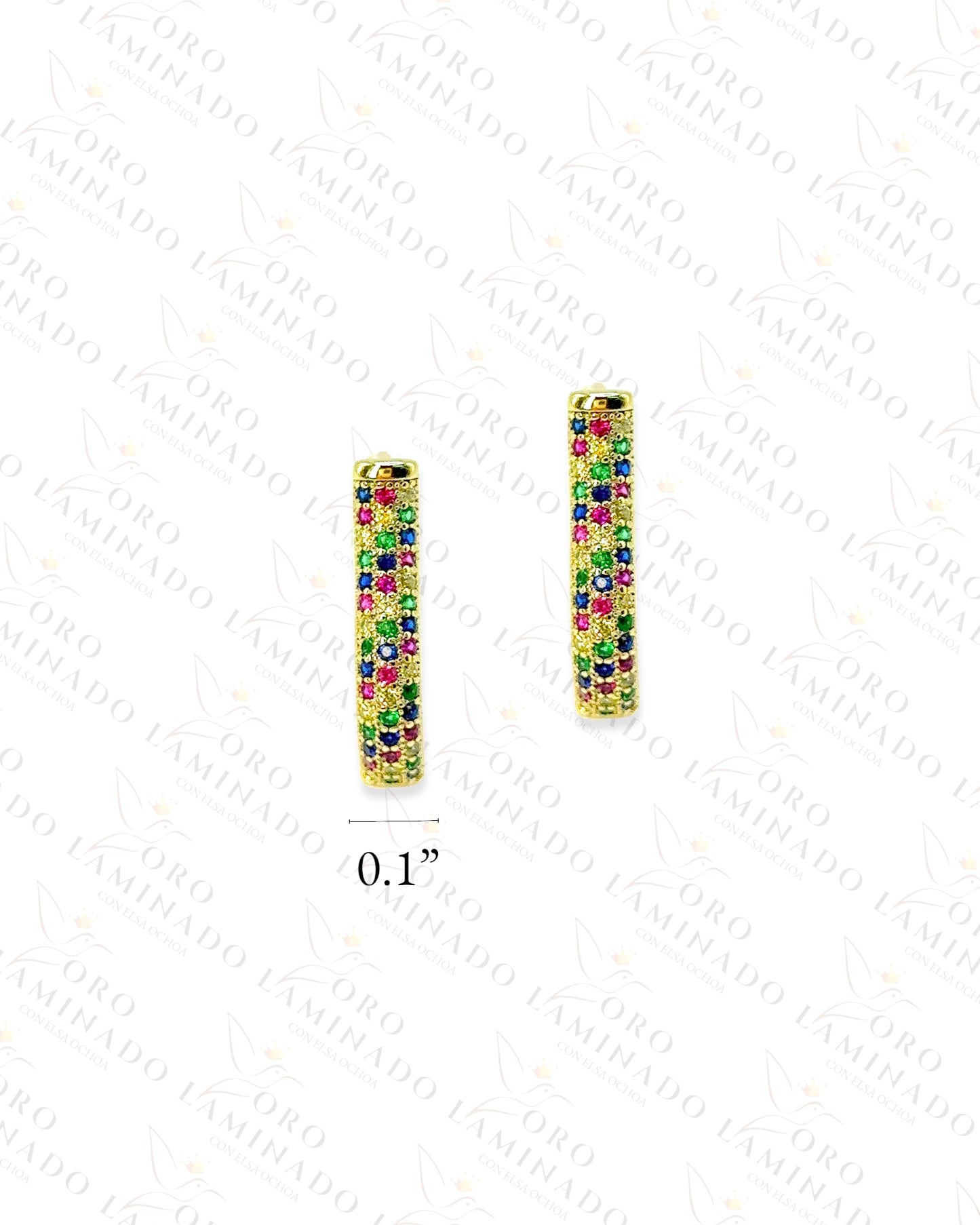 High Quality Multi-Color Hoop Earrings Y362