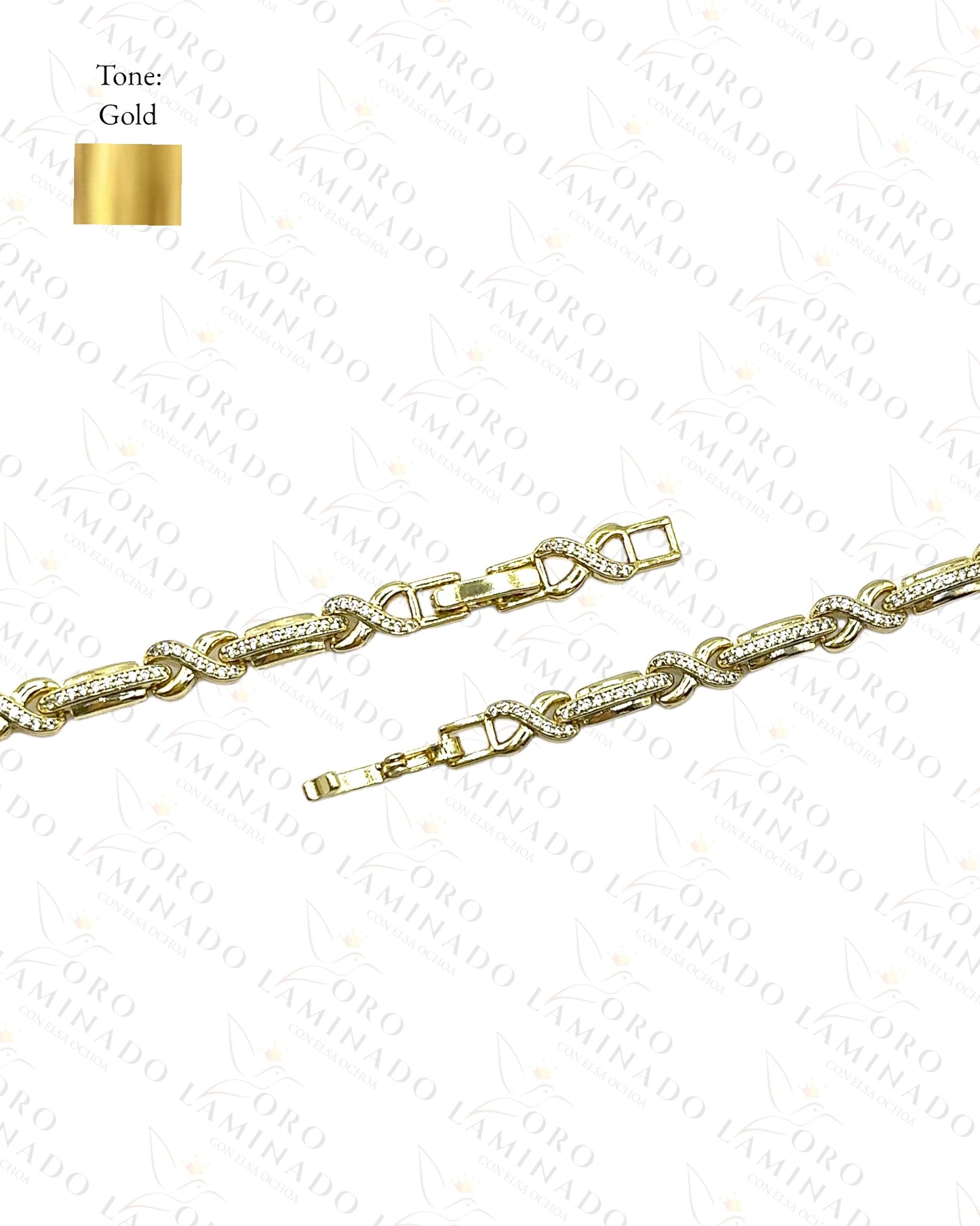 High Quality Infinity Bracelet with Stones Y382