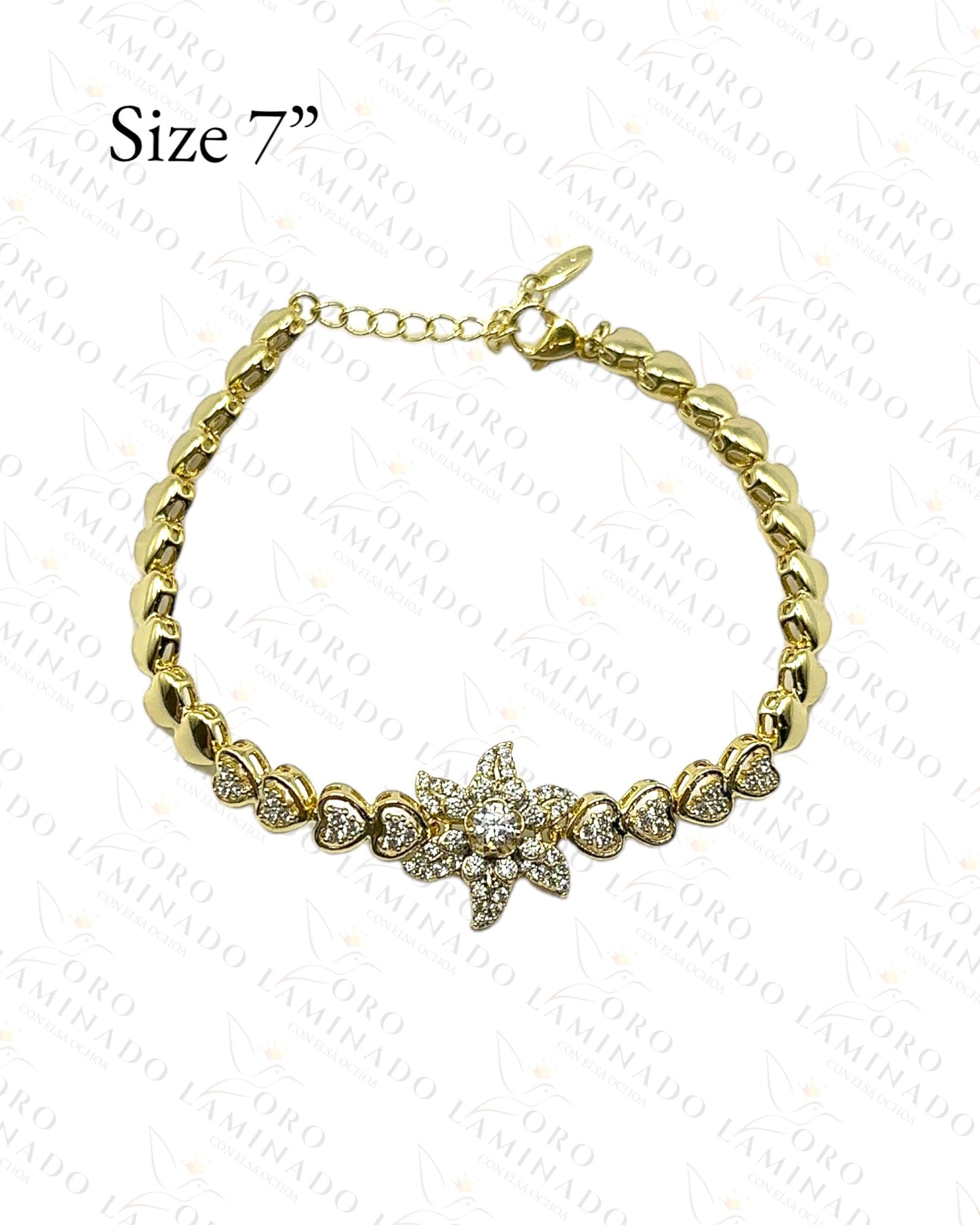 High Quality Flower and Hearts Bracelet Y383