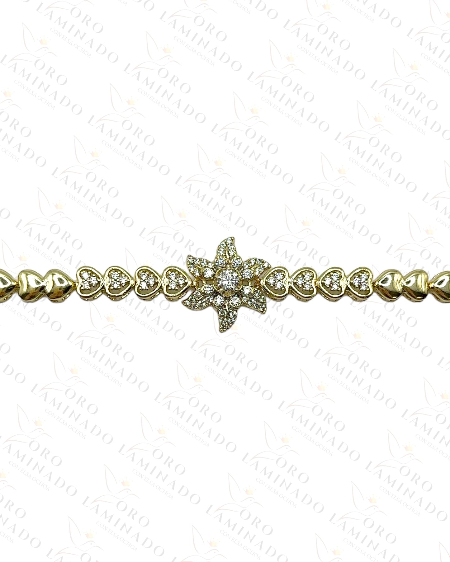 High Quality Flower and Hearts Bracelet Y383