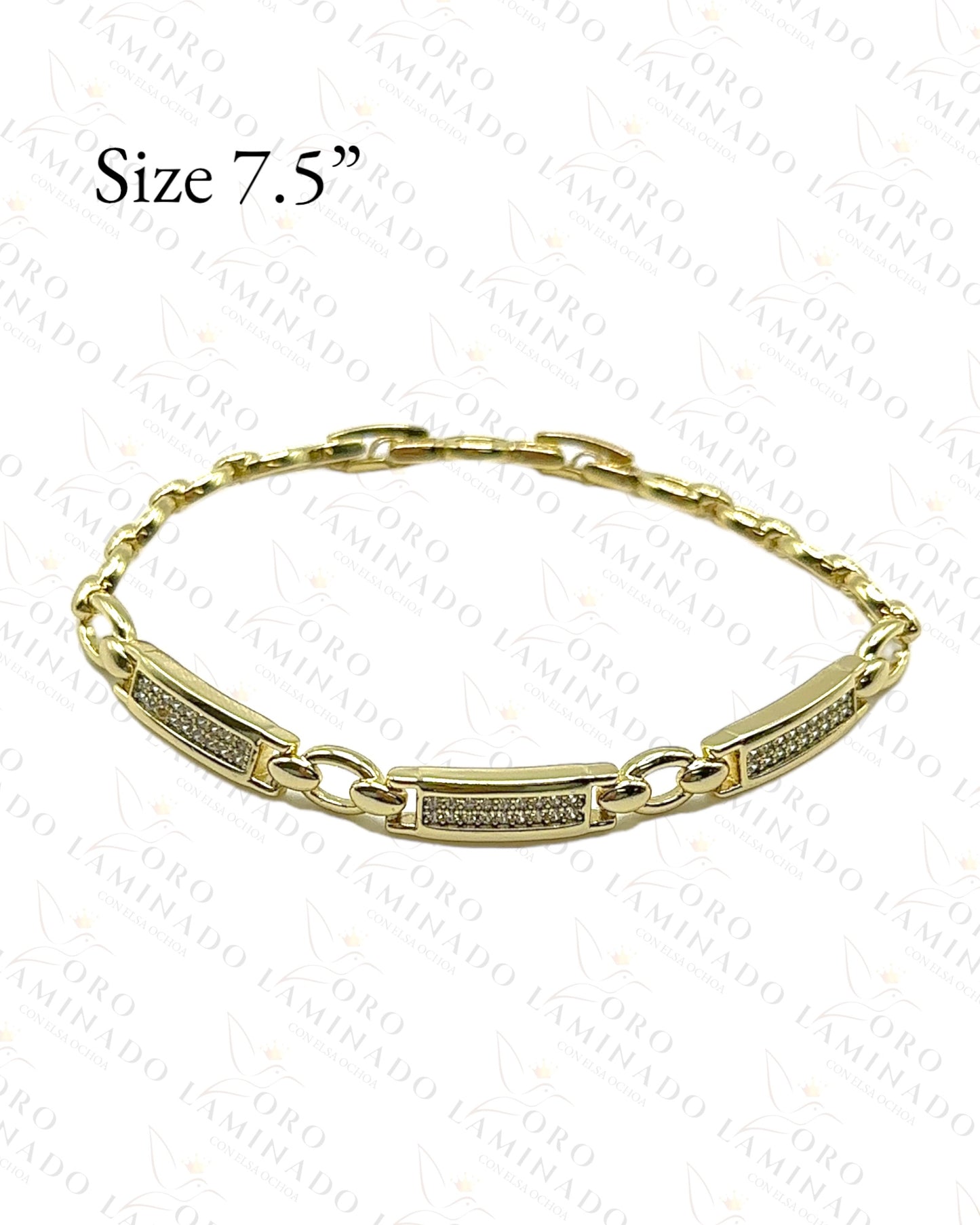 High Quality Chain Design Bracelet with Stones Y384