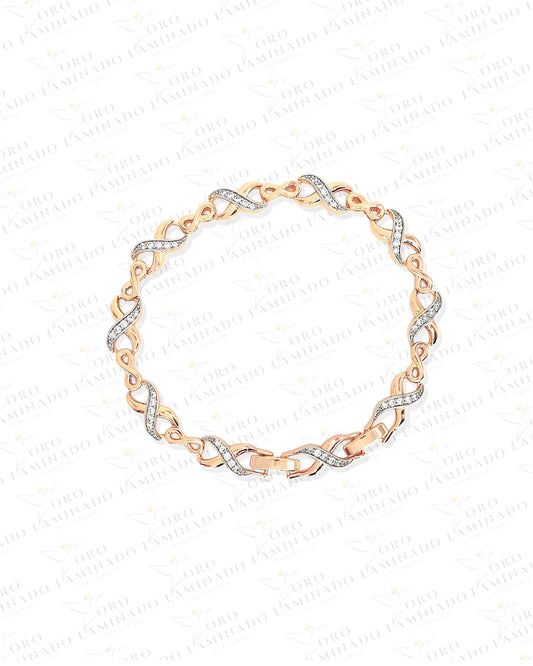 Rose Gold Infinity Bracelet (18k Gold Filled) G271