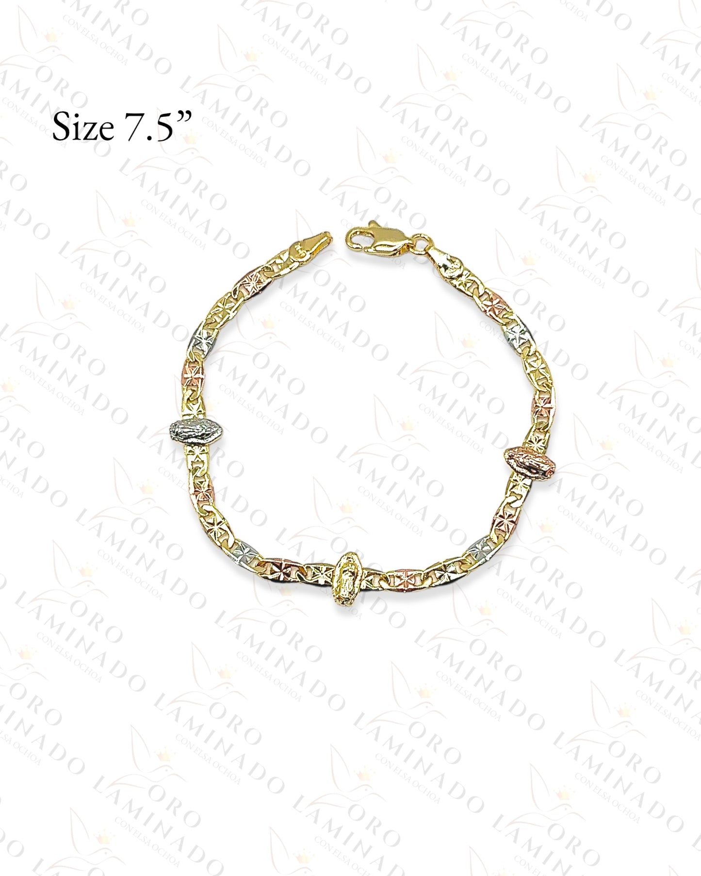 Three Tones Virgen de Guadalupe Bracelet Y412