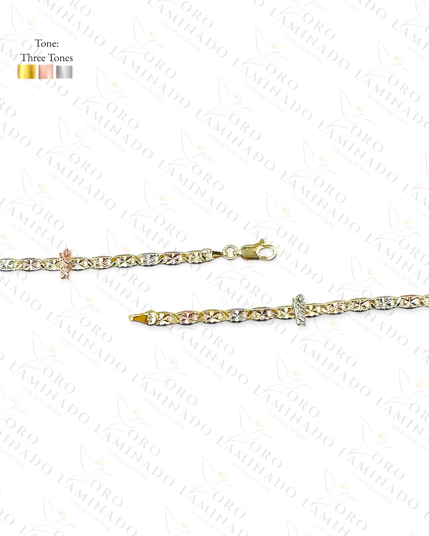 Three Tones Saint Judas Bracelet Y414