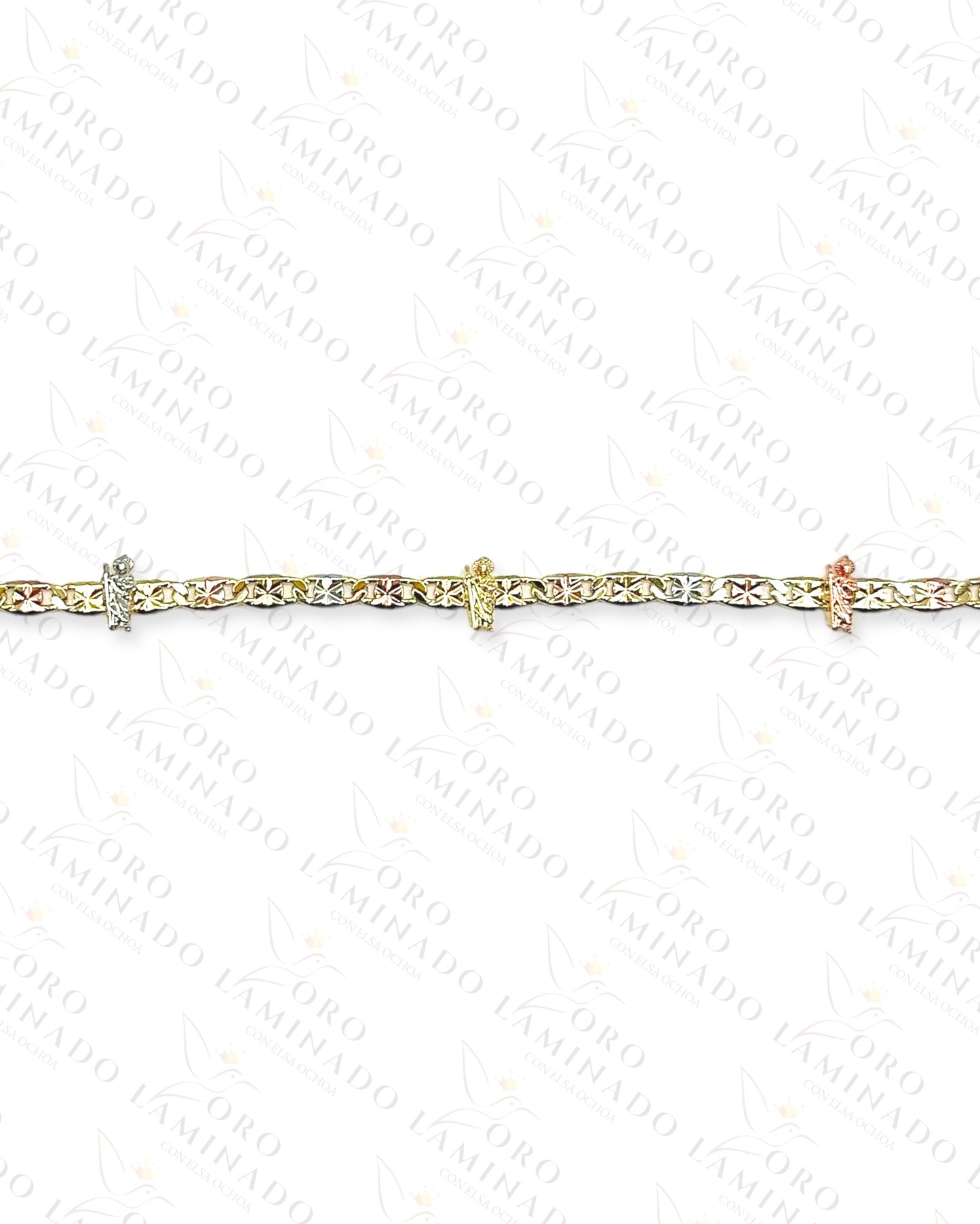 Three Tones Saint Judas Bracelet Y414