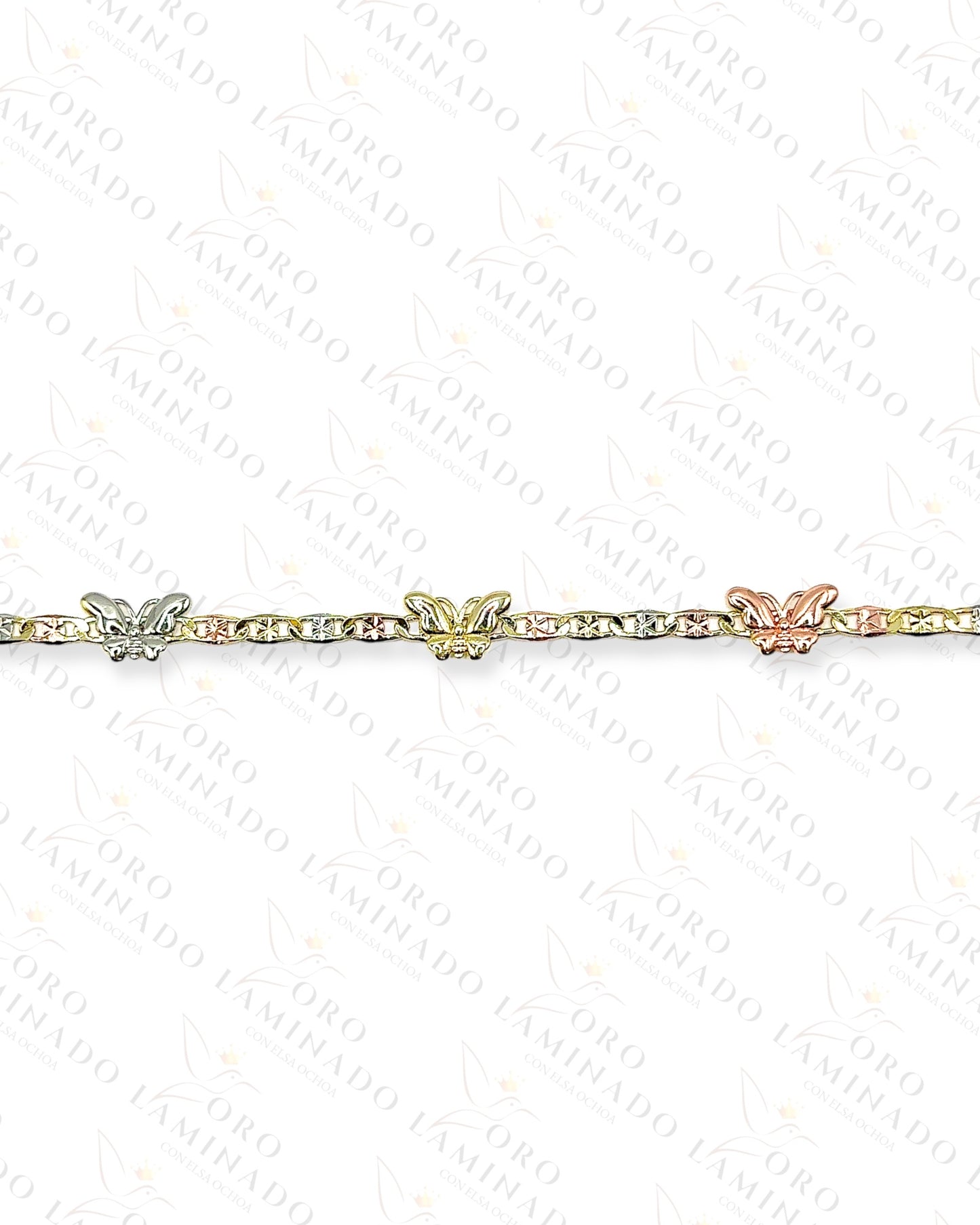 Three Tones Butterfly Bracelet Y416