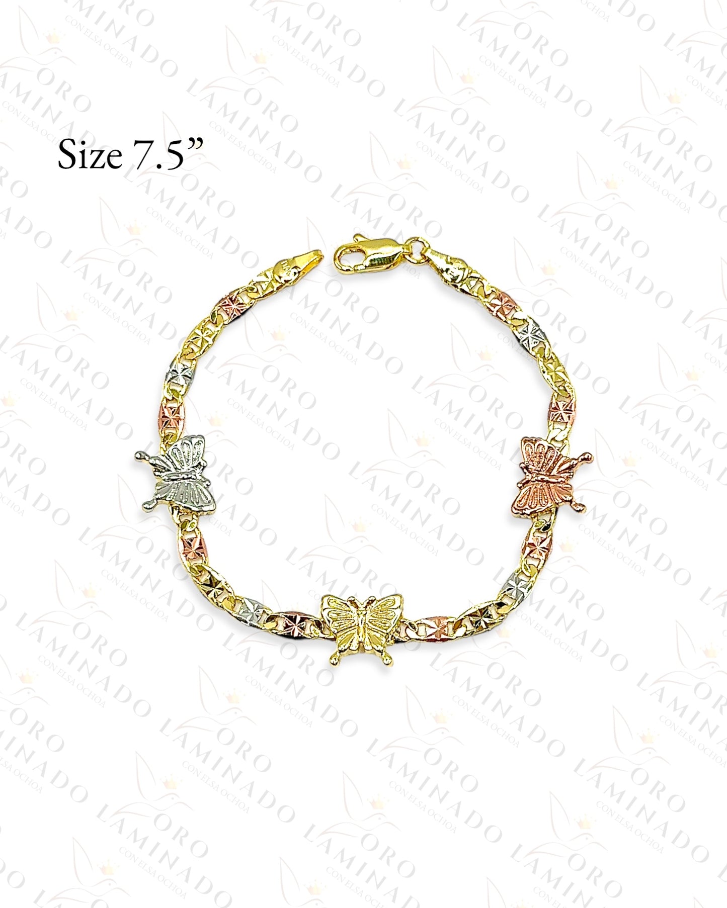 Three Tones Butterfly Bracelet Y417