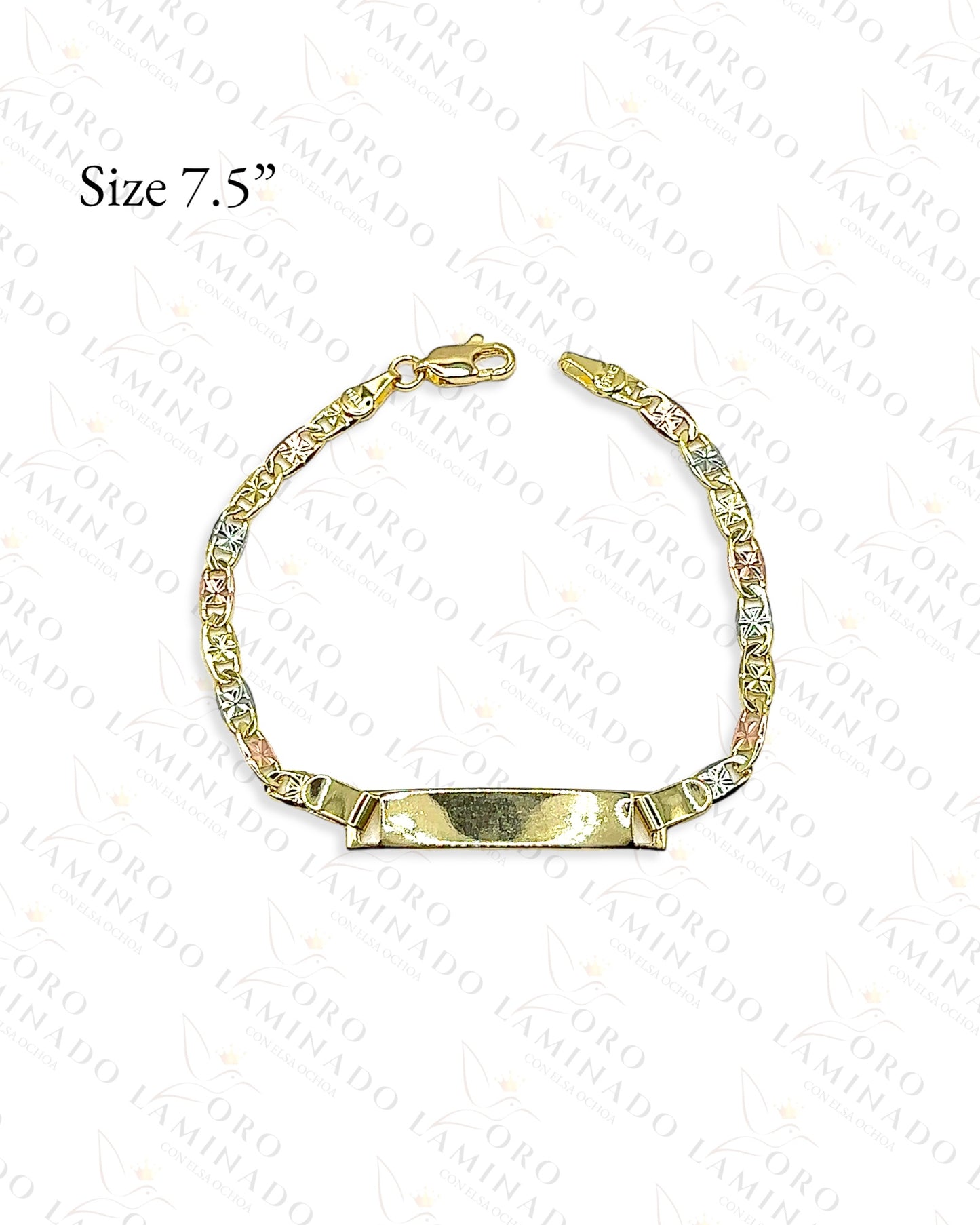 Three Tones Plaque Bracelet Y419