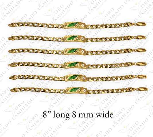 Bracelet with plaque of San Judas Tadeo (pack of 6) Y185