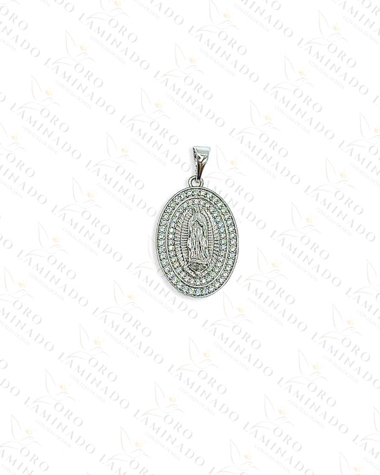 High Quality Silver Virgen de Guadalupe Pendant Y441