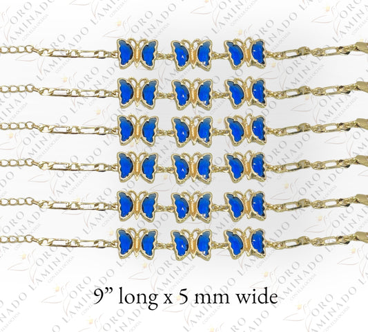 Butterfly bracelet (pack of 6) B359