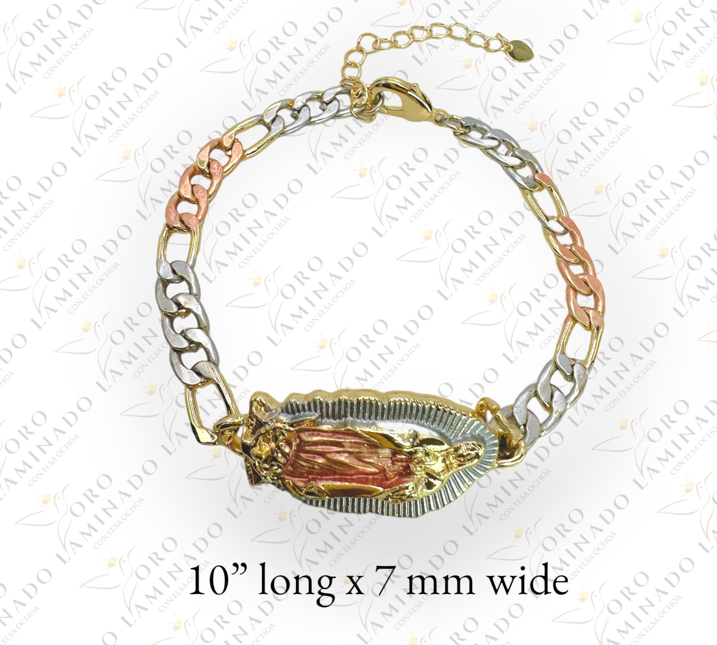 Tricolor Virgen de Guadalupe bracelet (pack of 6) Y4