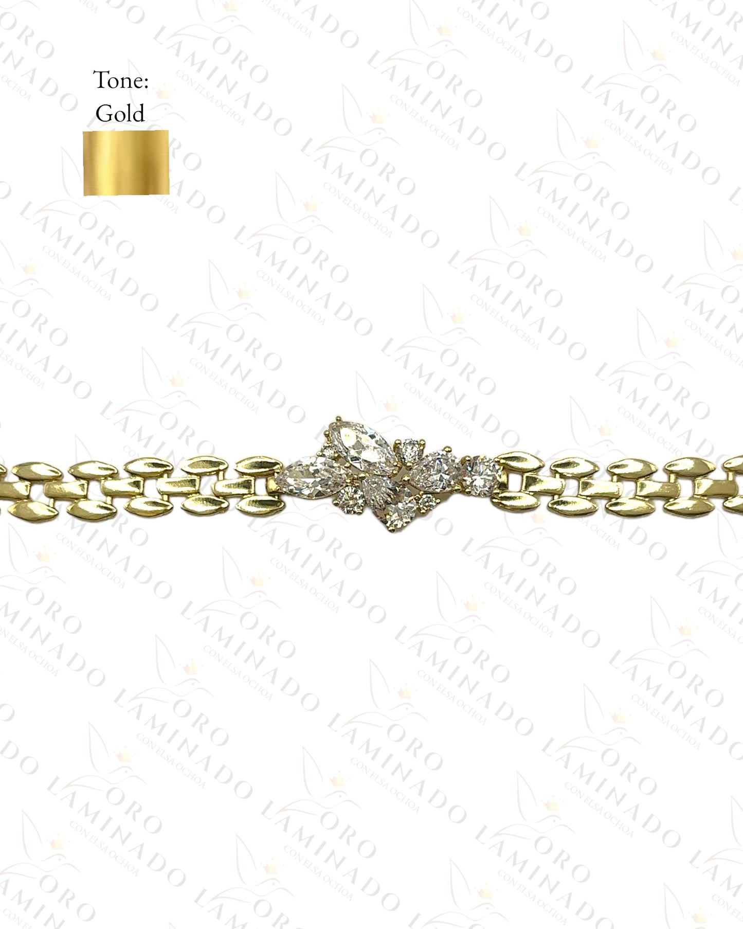 High Quality Chain Bracelet with Diamonds Y442