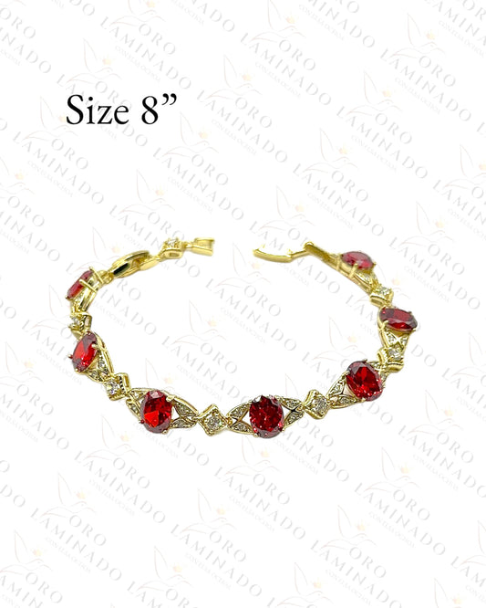 High Quality Red Stones Bracelet Y446