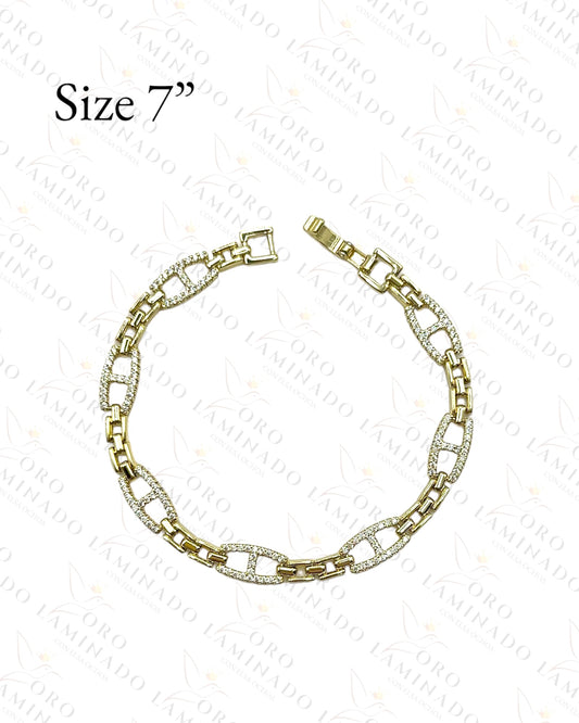 High Quality Chain Bracelet with Stones Y447