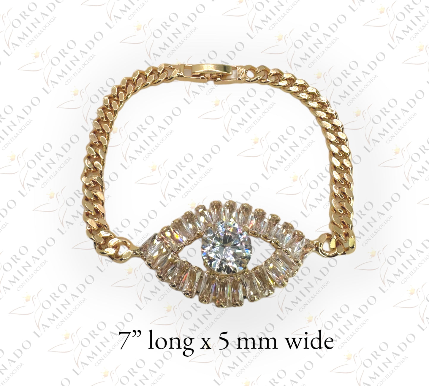 Cut crystal eye bracelet G228