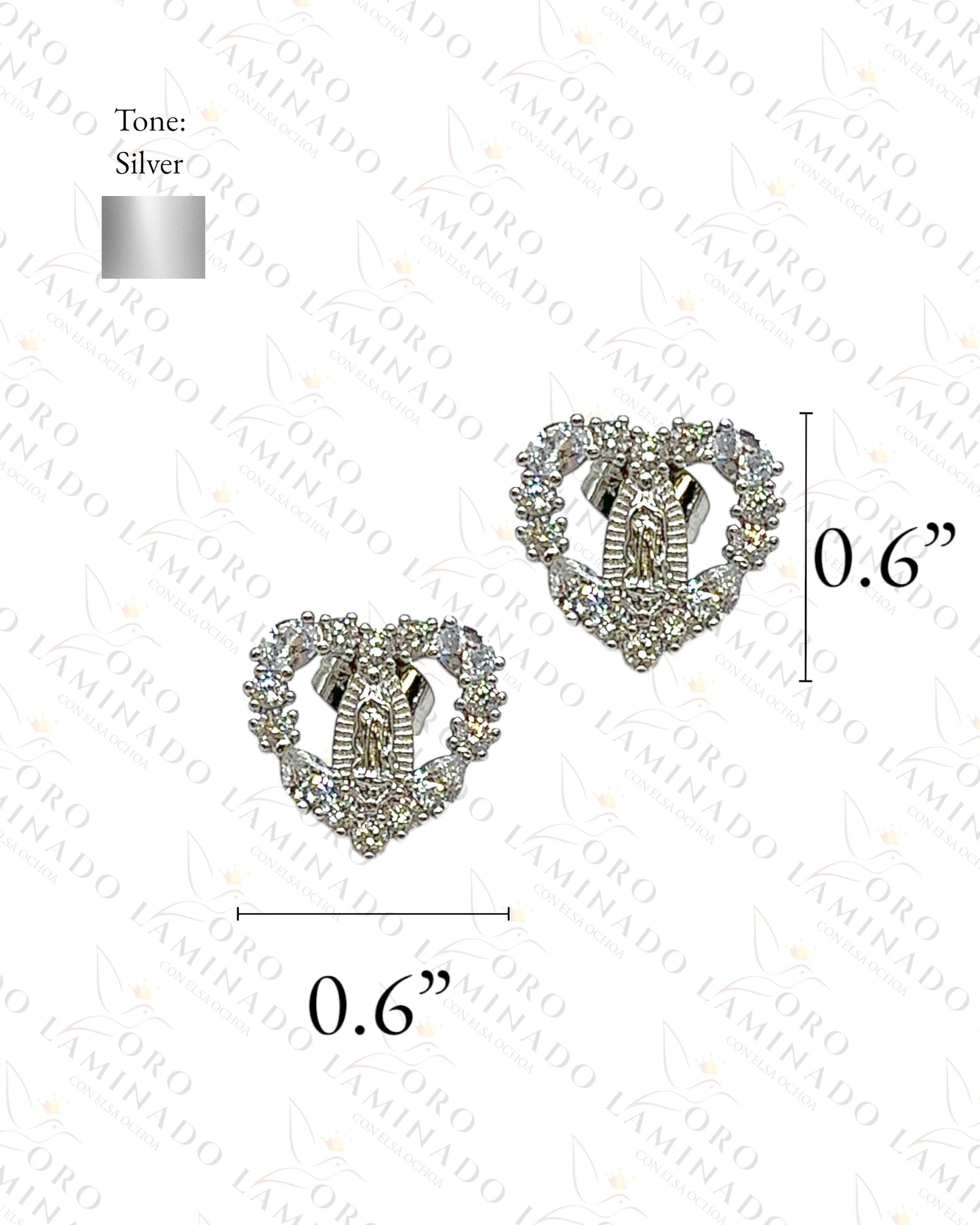 High Quality Virgen de Guadalupe Silver Set Y451