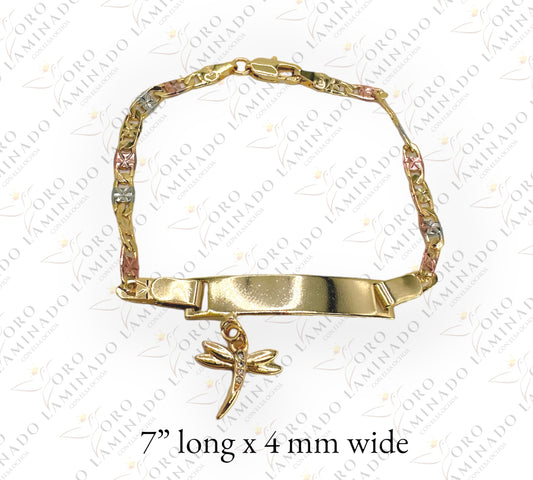 Tricolor Dragonfly Plaque Bracelet G241