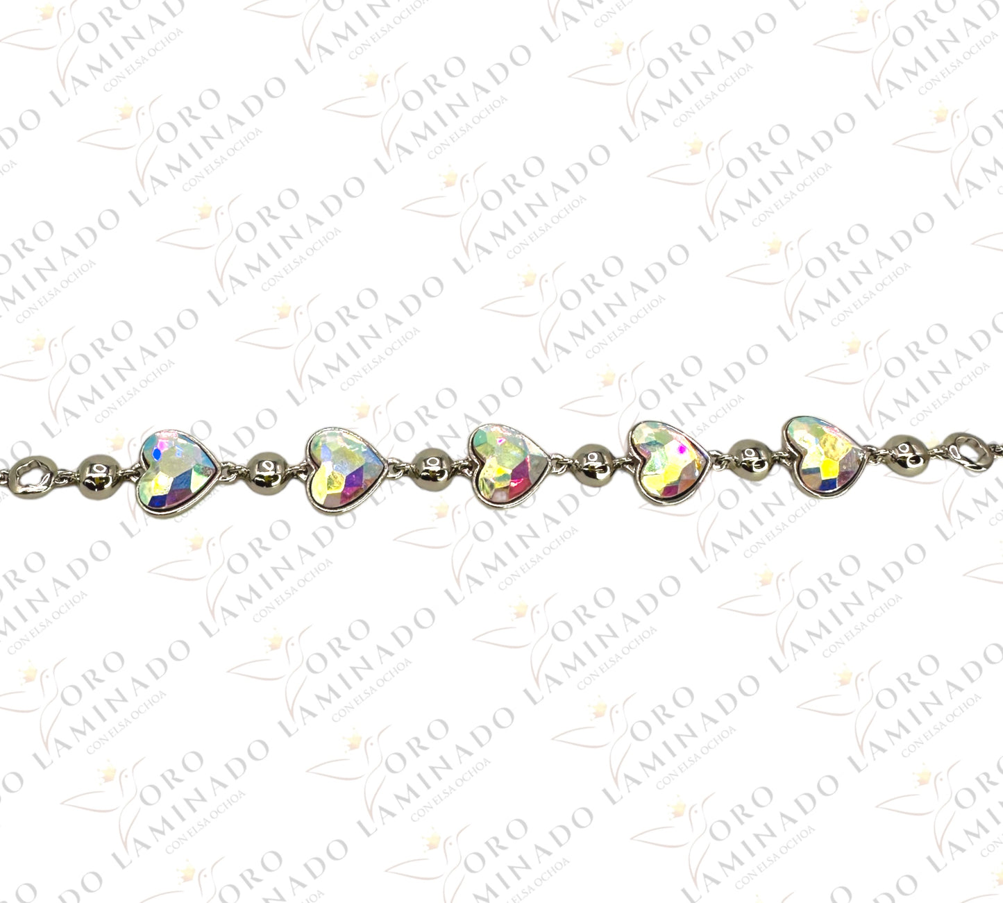 Silver heart bracelet G280