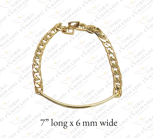 Gold plate bracelet G283