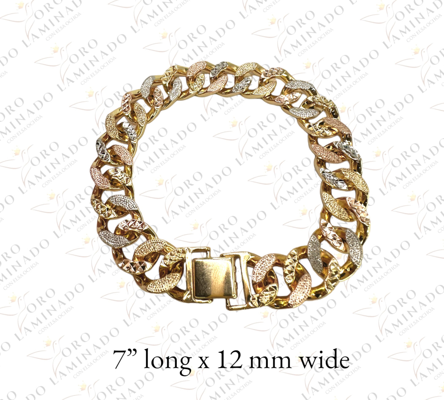 Pave tricolor bracelet G287