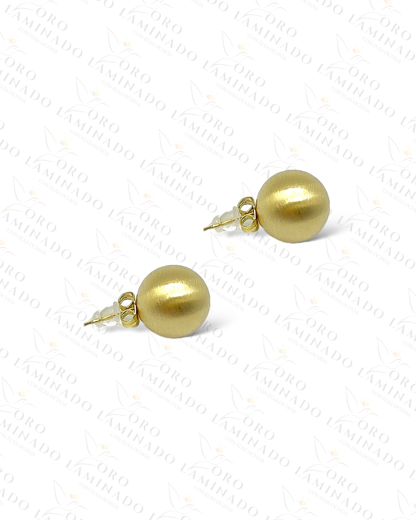 High Quality Gold Sphere Earrings C199