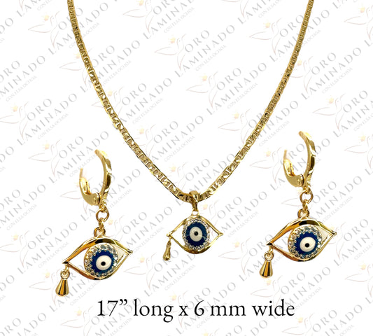 High Quality Blue eye chain set G304