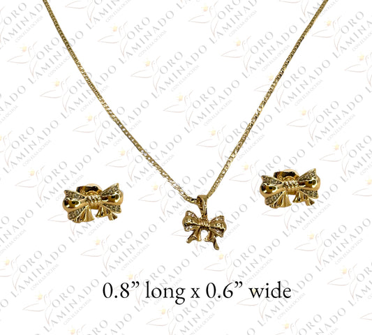 Gift bow necklace set G319