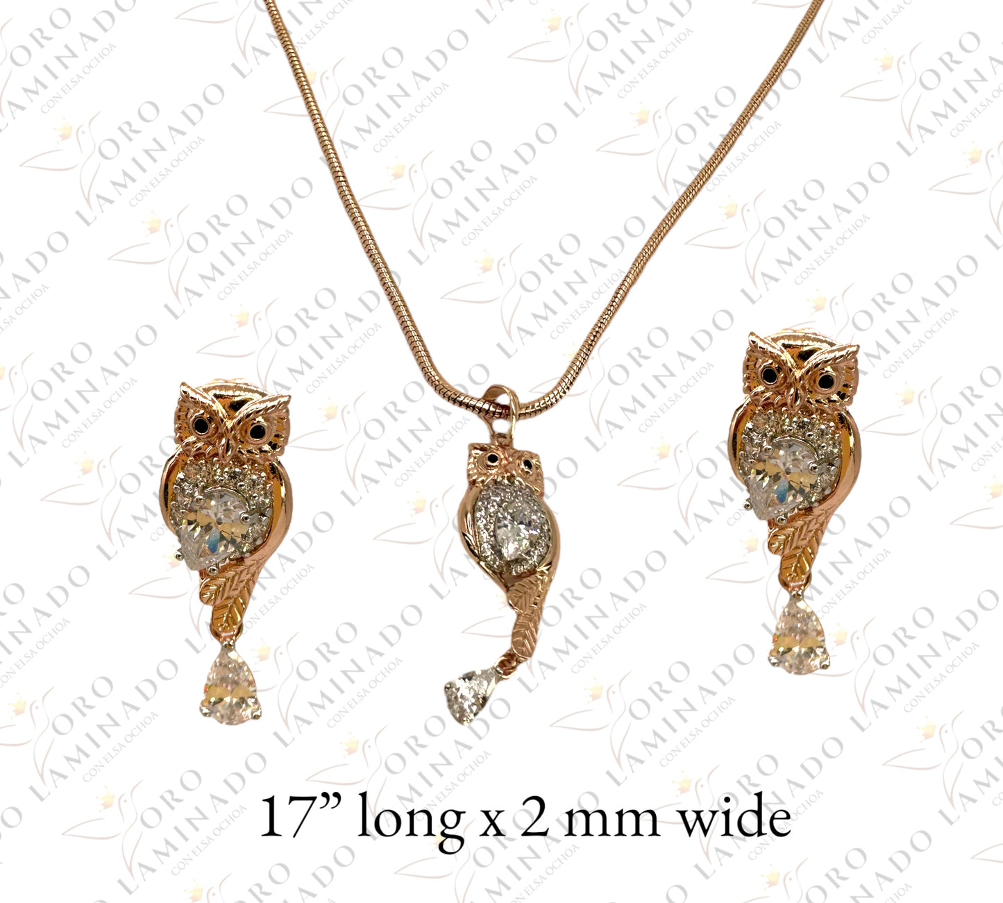 Owl necklace set G321