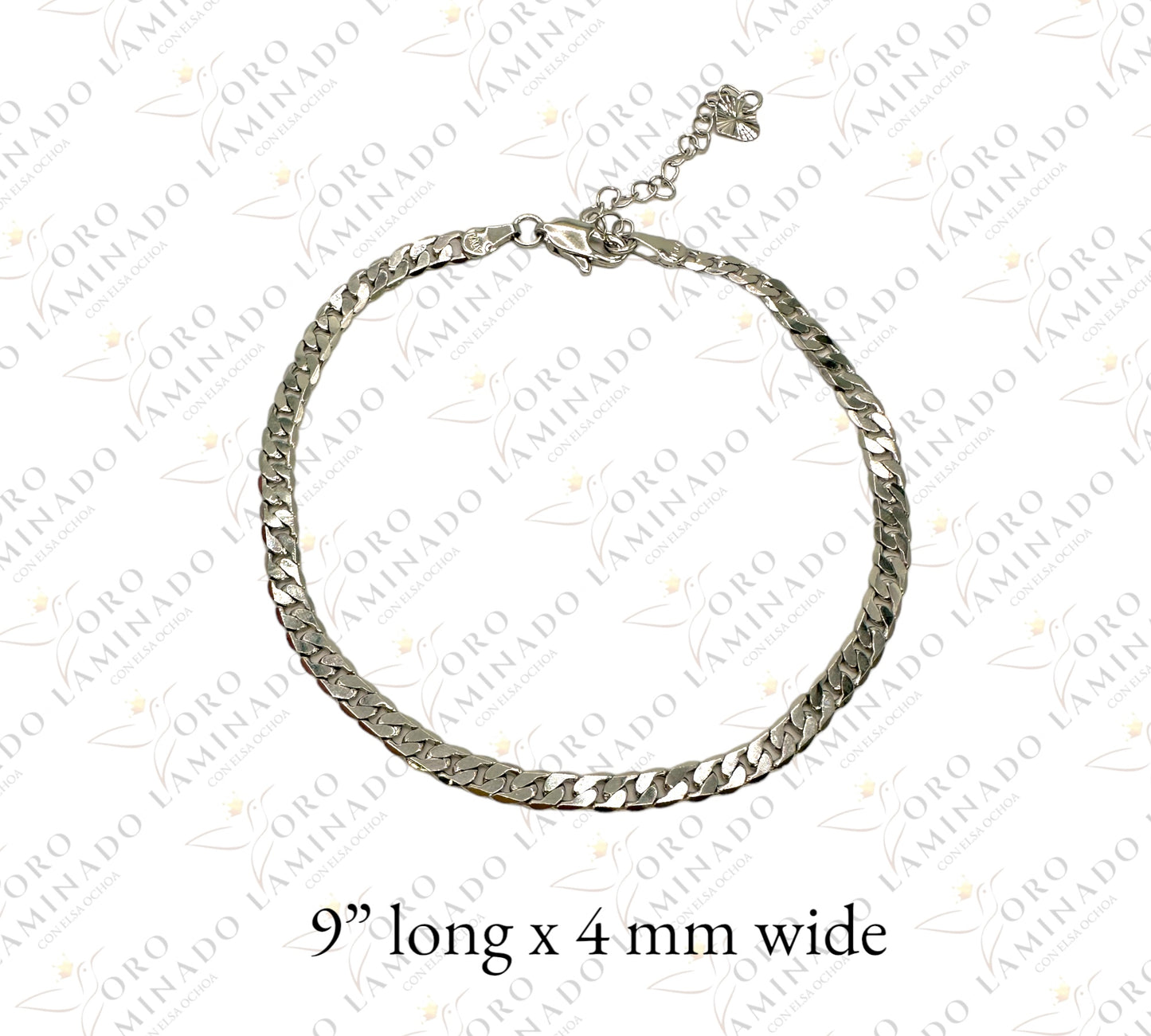 Silver cuban anklet Y250