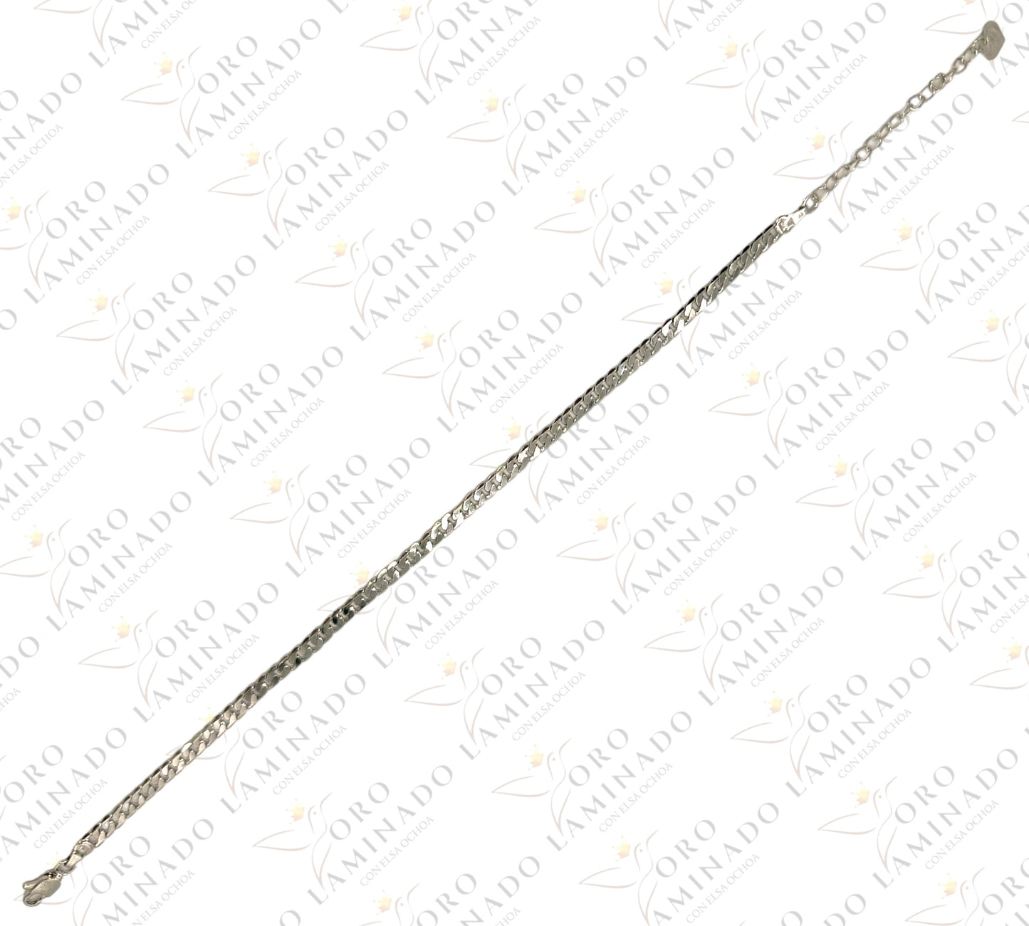 Silver cuban anklet Y250