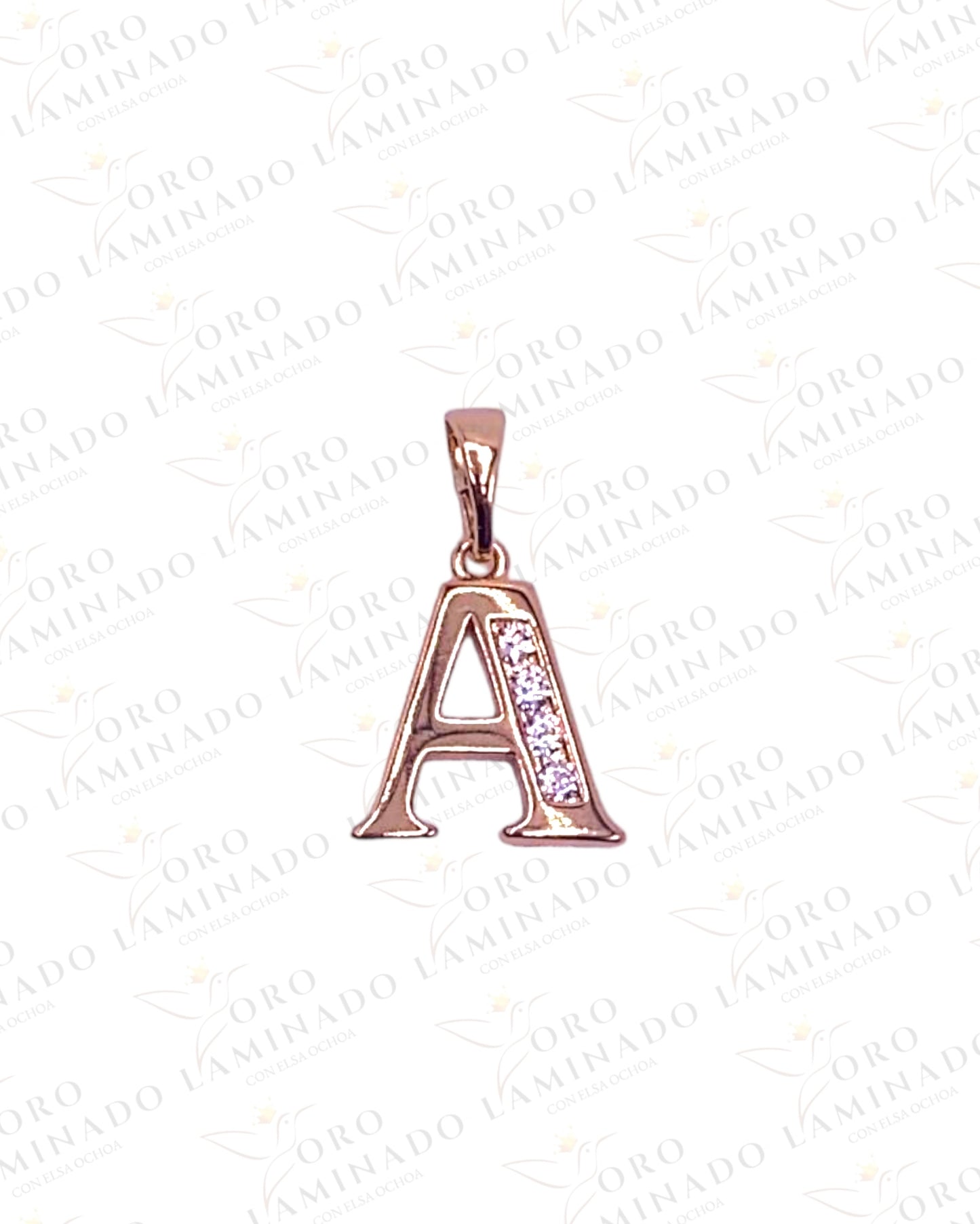 High Quality Letter A Rose Gold Pendant Y40