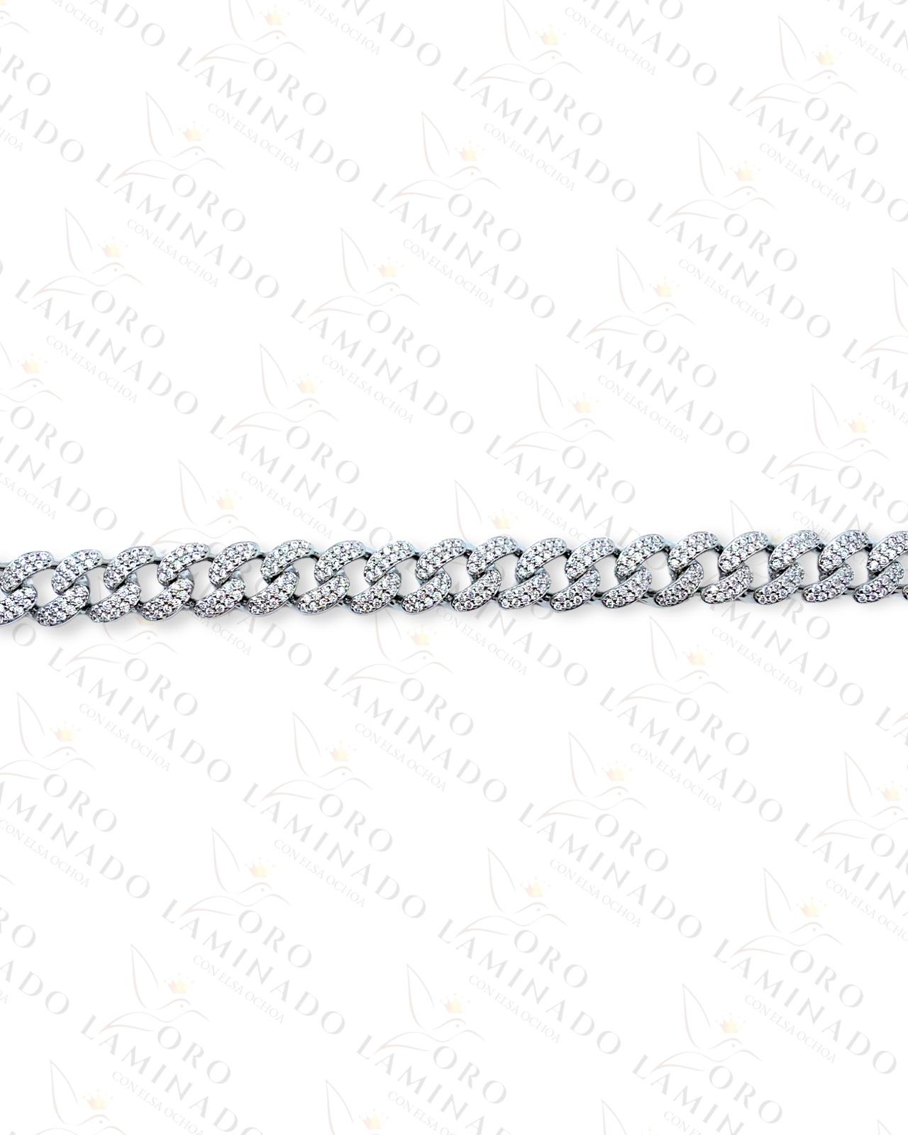 Silver Monaco Chain Size 24"  C44