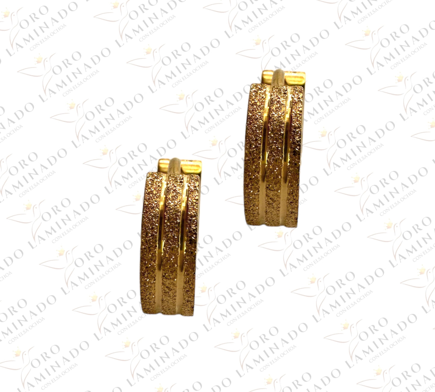 Golden earrings for men C5