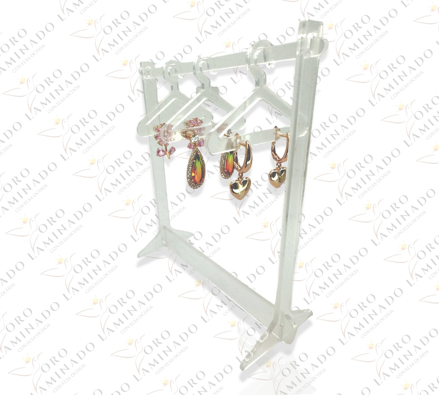 Clear Earring display hanger style C77