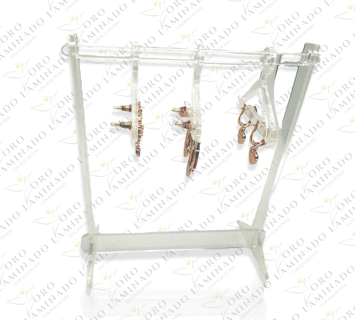 Clear Earring display hanger style C77